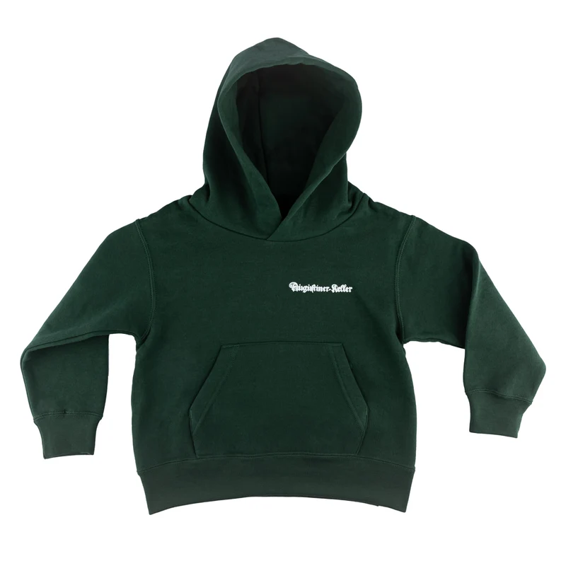 Unisex Kinder Hoodie "Kellerkind" grün