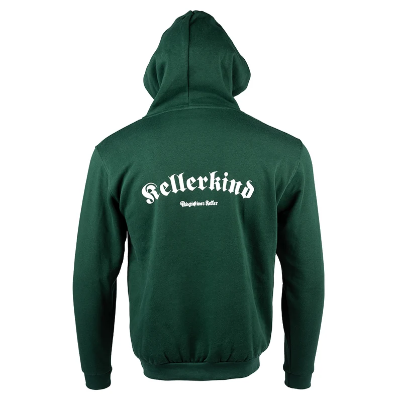 Unisex Hoodie "Kellerkind" grün