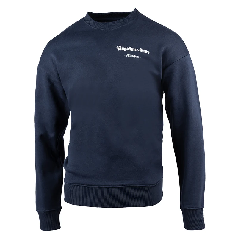 Oversize Pullover "Augustiner-Keller" blau