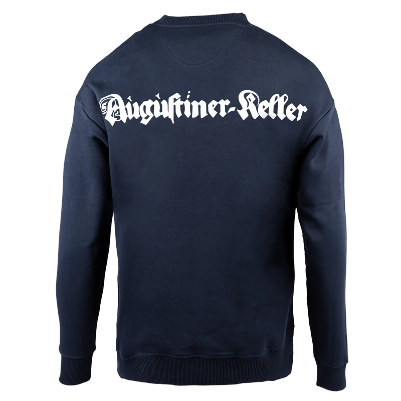 Oversize Pullover "Augustiner-Keller" blau