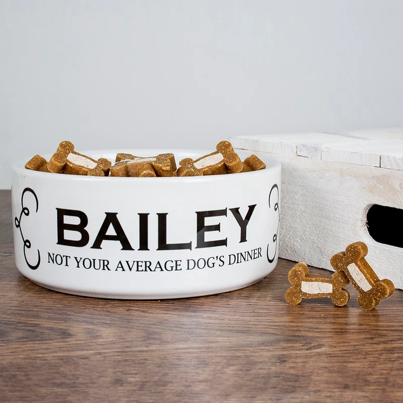 Personalised Personalised Dogs Dinner Dog Food Bowl