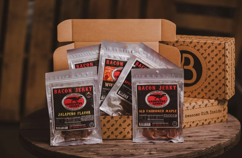 The Savory Bacon Jerky Gift Set BroBox