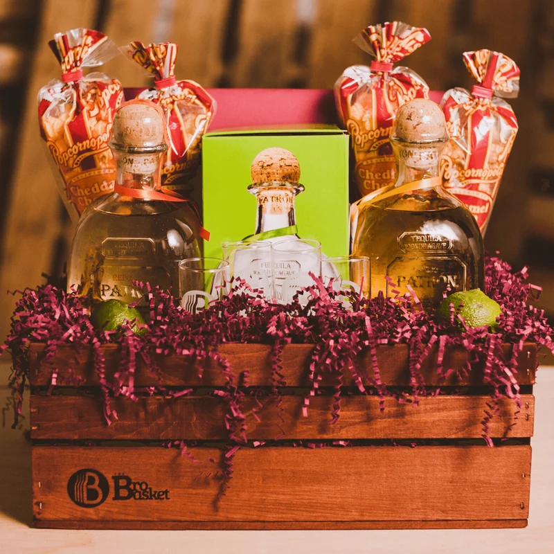 El Jefe - Patron Tequila Sampler Gift Basket