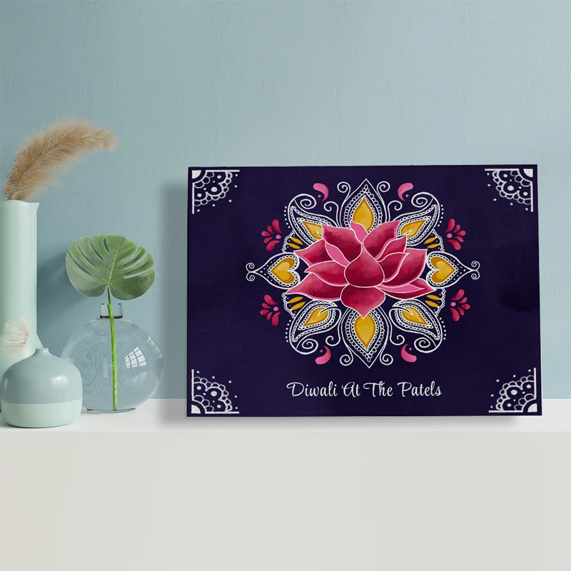 Personalised Personalised Diwali Rangoli Framed Print