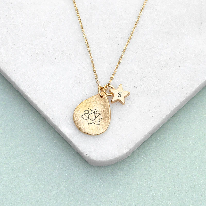 Personalised Personalised Diwali Petal Lotus Necklace
