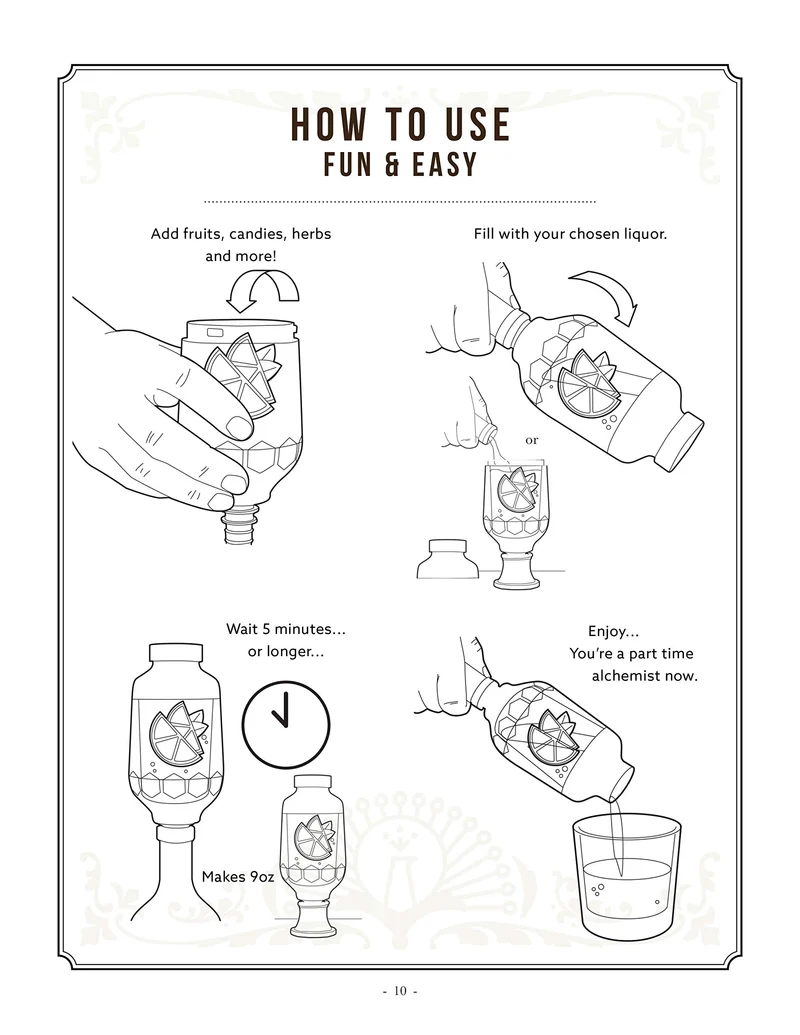 Prepara Barware Tastemaker Craft Infuser, Clear