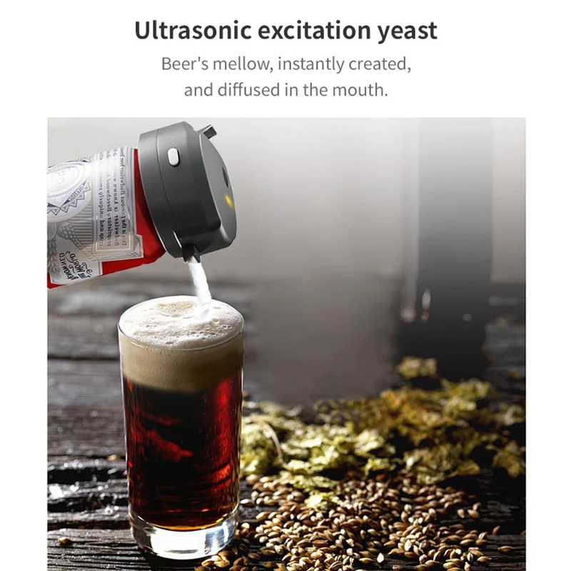 Can Beer Foam Maker - Awesome Compact Gift for Beer Lover, Thanksgiving & Christmas. Turn Basic Bottled Beer into a Delicious and Perfect Tasty Beer with Ultra Fine Foam