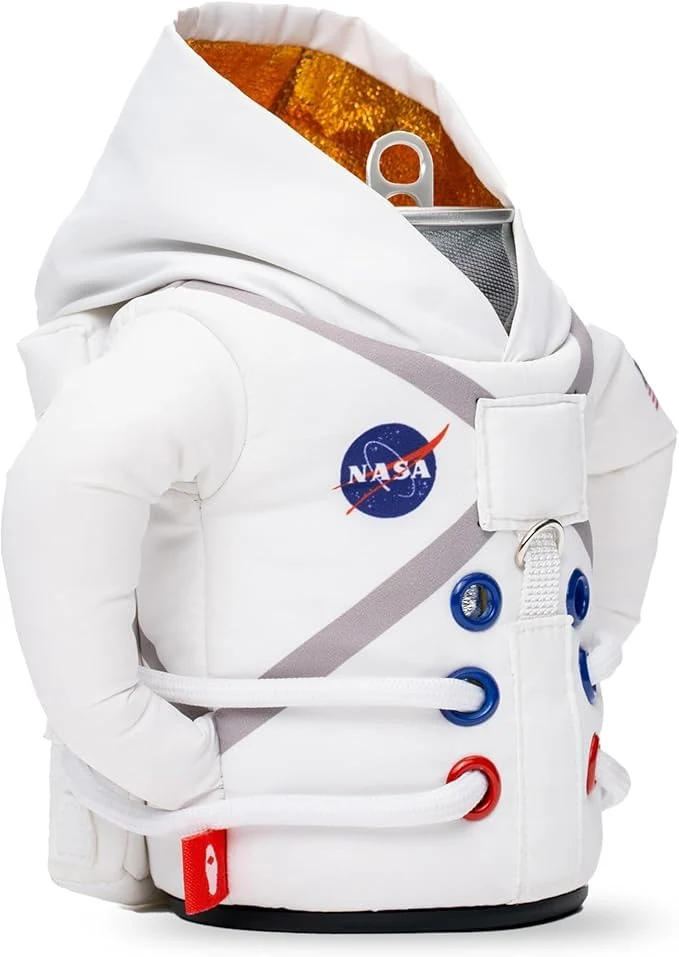 Puffin - The Space Suit Jacket - Insulated 12 oz and16 oz Can Cooler I Beer Bottle & Soda Can Insulator, Keep Drinks and Beverages Cold (White 2025)