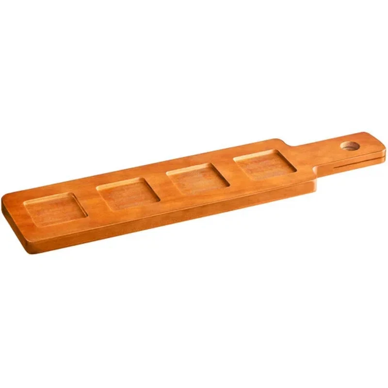 LZMS 6-Pack Walnut Flight Boards,Double-Sided Beer,Whiskey & Wine Tasting Paddles with Multiple Size Holes,Perfect for Margarita,Tequila,Bourbon Sampling,Party & Bar Serving,Durable Elegant Design