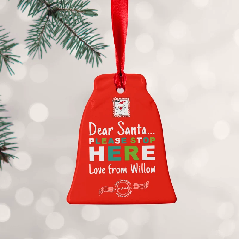 Personalised Personalised Dear Santa Christmas Decoration