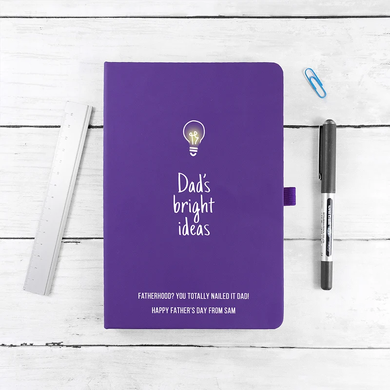 Personalised Personalised Dad's Bright Ideas A5 Notebook