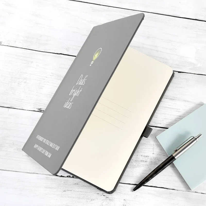 Personalised Personalised Dad's Bright Ideas A5 Notebook