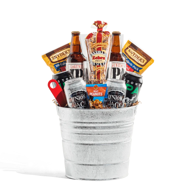 Craft Beer Sampler Bucket Gift Basket