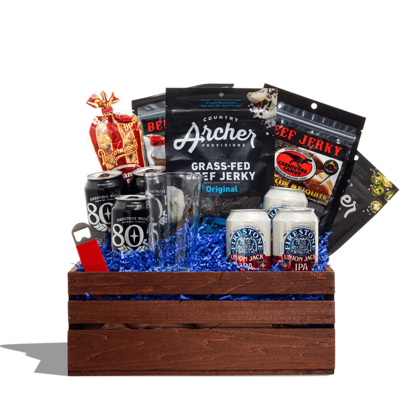 Beer & Beef Jerky Gift Basket
