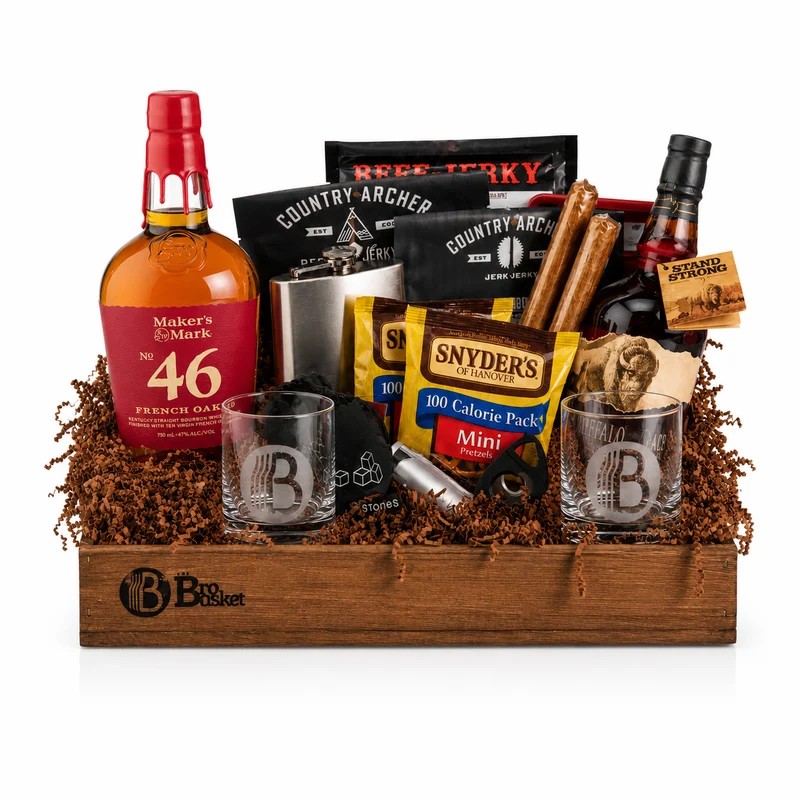 The Pride Of Kentucky Bourbon Gift Basket for Men