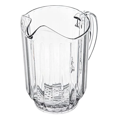 Restaurantware-RW Base 60 Ounce Beer Pitcher, 1 Durable Restaurant Pitcher - Hard Plastic, Serve Soda, Lemonade, Juice, Or Sangria, Clear Plastic Water Glass, For Bars, Parties, Or Homes,