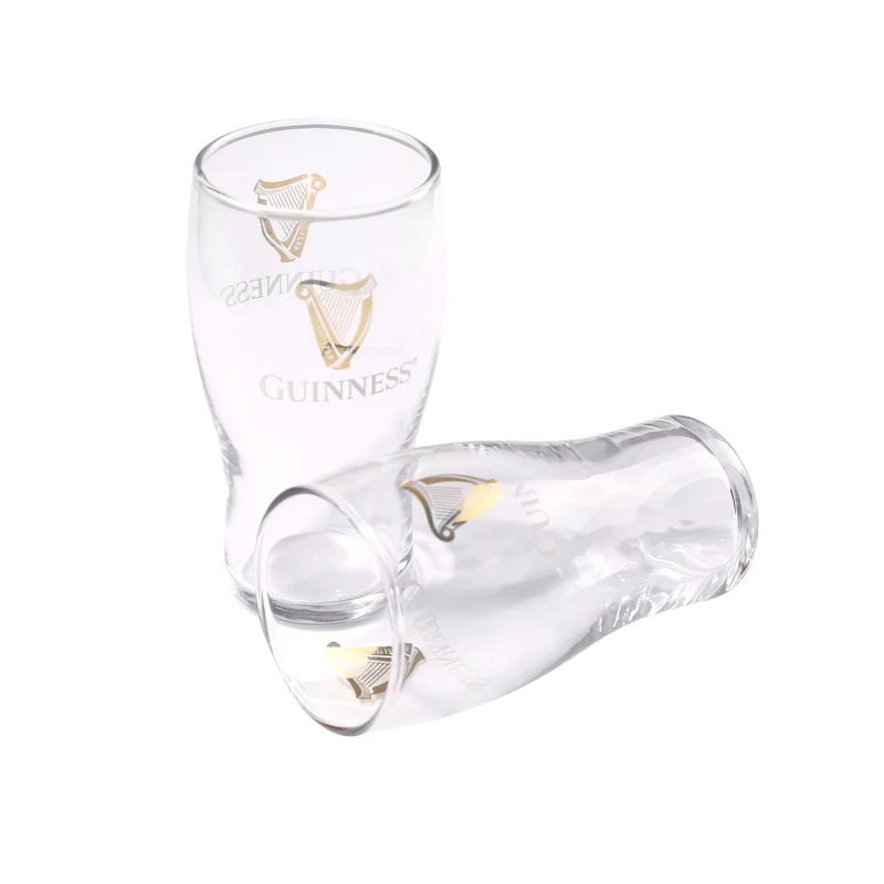LORD'S ROCKS Guinness Official 20oz Pint Glasses – Set of 2, Branded Tulip Shape Beer Glassware – Classic Irish Pub Style