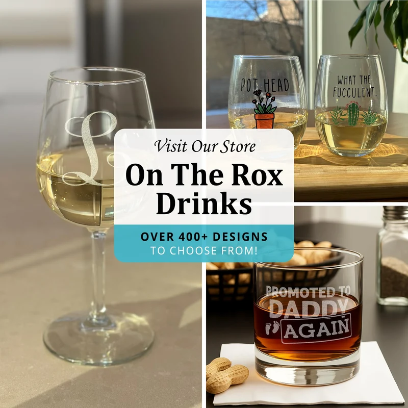 On The Rox Most Wonderful Time for a Beer- Red, Green and White- 16 Ounce Glass- Ideal for Men and Women - Funny Glass (Most Wonderful)