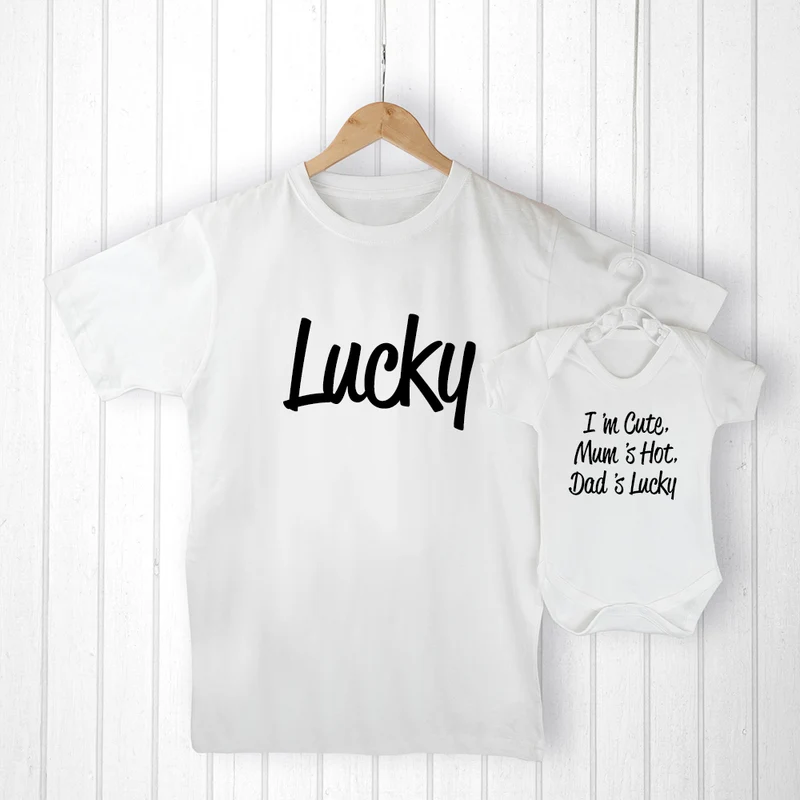 Personalised Personalised Daddy and Me Lucky Set