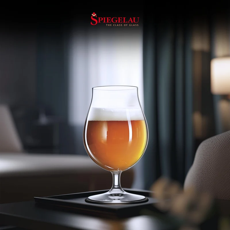 Spiegelau Classic Tulip Beer Glass, European-Made Crystal Drinking Glasses Perfect for Belgian Ales, IPA Beers, Cocktails, Sodas, Beverages, Smoothies, Home Bar Accessories, 15.5 oz, Set of 6