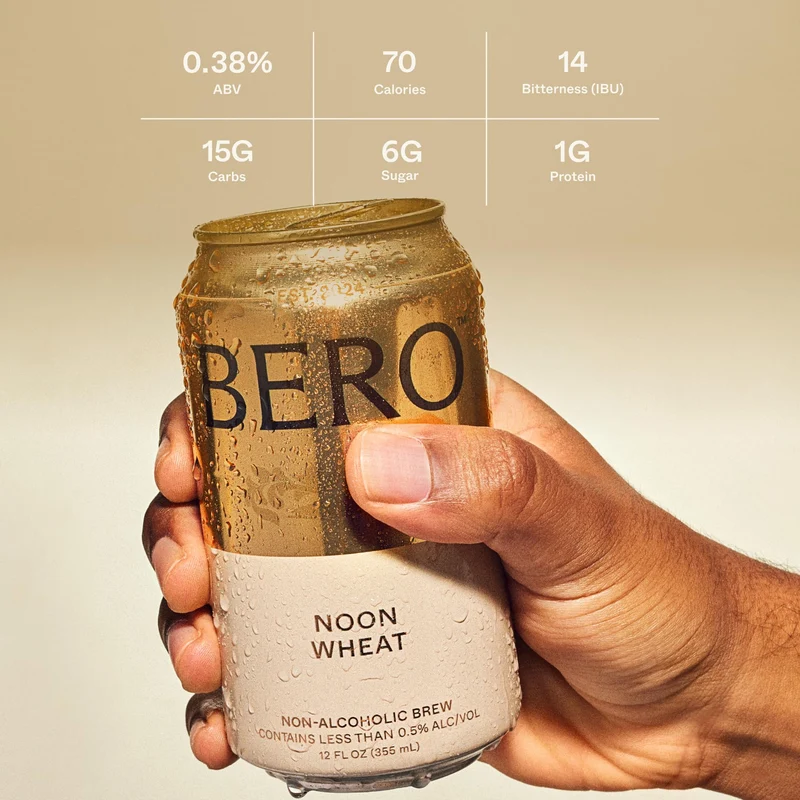 BERO Variety Pack Non-Alcoholic Beer, Non-Alcoholic Craft Ale, Hoppy IPA Style Craft Brew, NA Beer by Tom Holland, Refreshing Alcohol Alternative Beverages for Any Occasion - Pack of 12