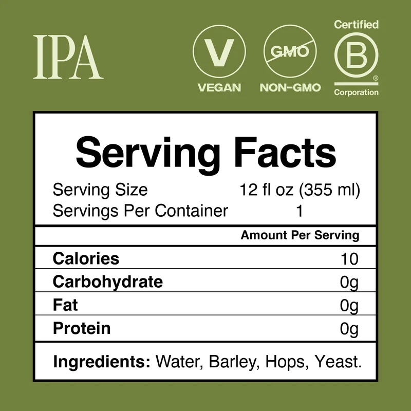 Partake Brewing Craft Non Alcoholic Beer, IPA 12 Pack x 12 Fl Oz Cans - Low Calorie & Carb, No Sugar, All Natural Ingredients - Award-Winning Taste, Non Alcoholic Beer Without the Empty Calories