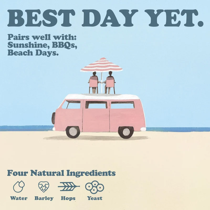 Best Day Brewing Non-Alcoholic Variety Pack - Premium Ingredients (12-Pack, All Four Core)