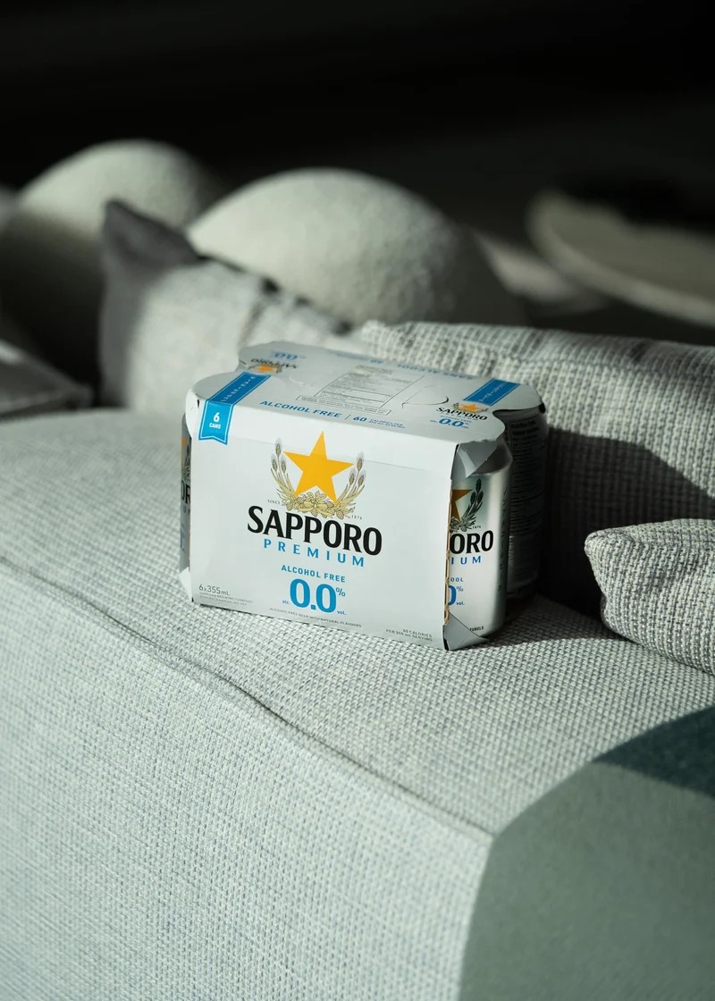 Sapporo Premium Non-Alcoholic Beer - 6-pack 12oz cans