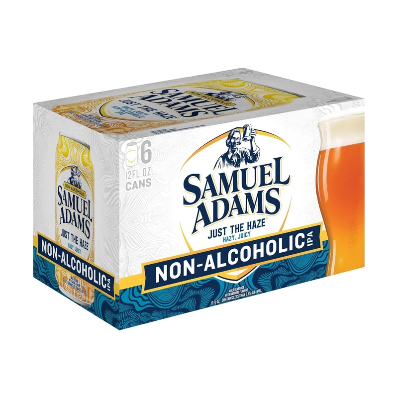Samuel Adams Non-Alcoholic Just The Haze 6Pk Cans, 12 Fz