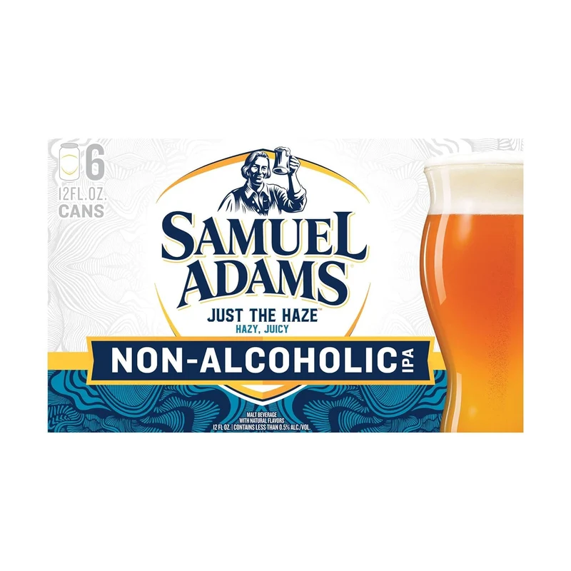 Samuel Adams Non-Alcoholic Just The Haze 6Pk Cans, 12 Fz