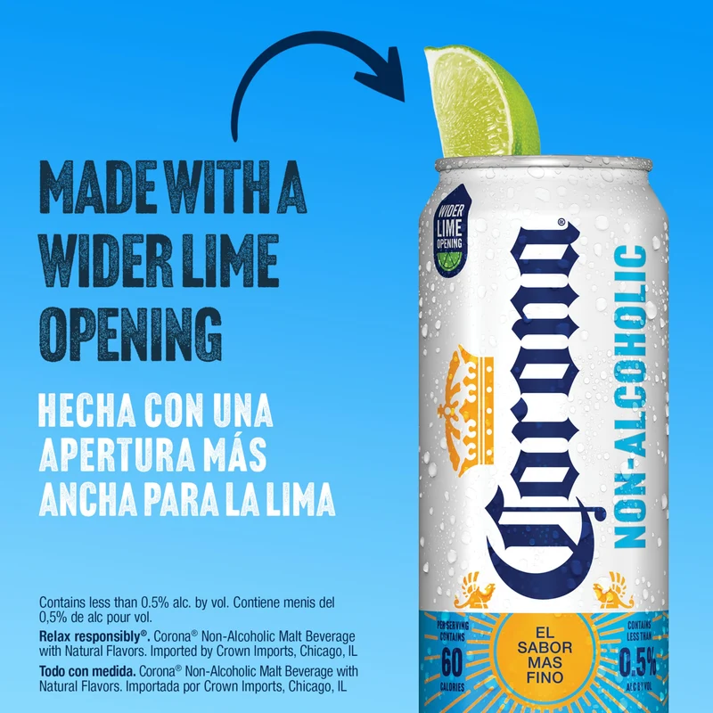 Corona Non-Alcoholic Malt Beverage Mexican Import Brew, 6 pk, 12 fl. oz. Bottles, less than 0.5% ABV