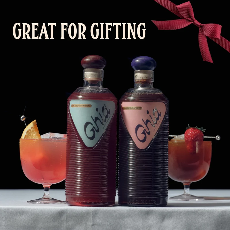 Ghia Non-Alcoholic Apéritif - 500ml | Botanical Mediterranean-Inspired Spirit Cocktail Mixer with Notes of Citrus, Rosemary & Bitter Herbs - Vegan, No Added Sugar, No Artificial Flavors, Caffeine-Free