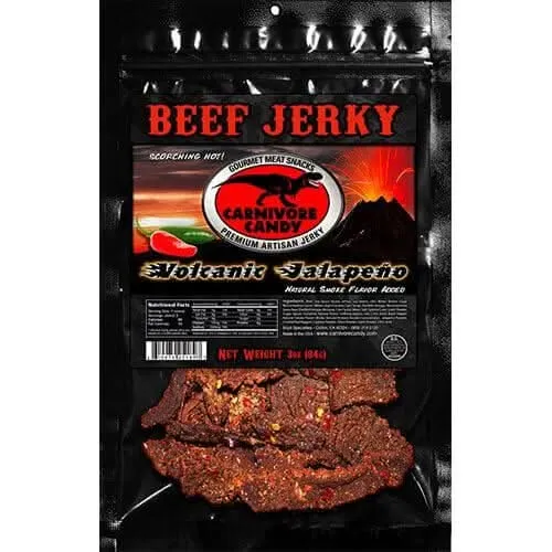 Carnivore Candy Volcanic Jalapeno Beef Jerky