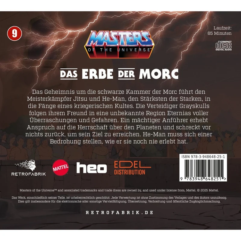 Masters of the Universe Hörspiel-CD Folge 9: Das Erbe der