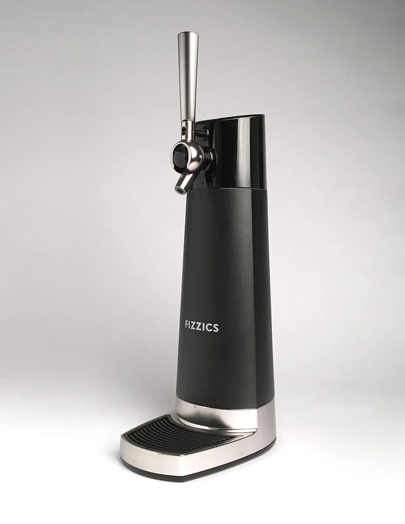 FIZZICS - DraftPour Beer Dispenser - Converts Any Can or Bottle Into a Nitro-Style Draft, Gift for Men and Beer Enthusiast, Beer Tap Draft Machine - Carbon