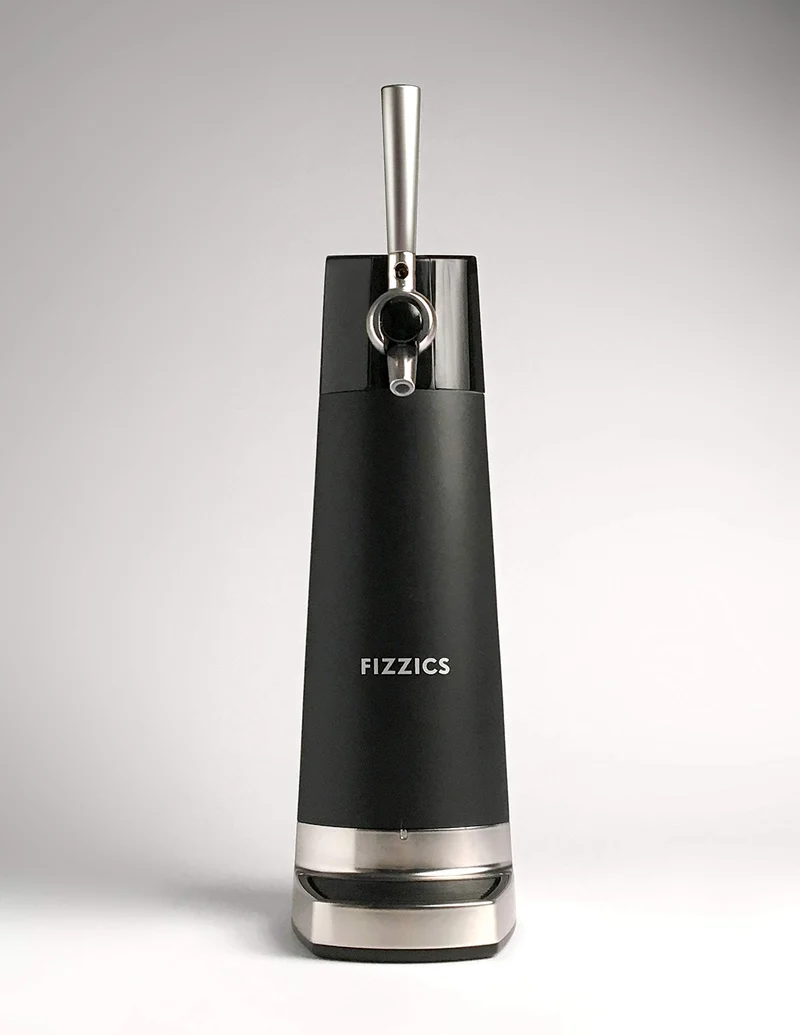 FIZZICS - DraftPour Beer Dispenser - Converts Any Can or Bottle Into a Nitro-Style Draft, Gift for Men and Beer Enthusiast, Beer Tap Draft Machine - Carbon