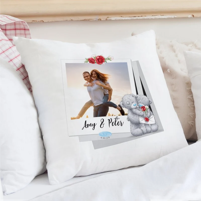 Personalised Me To You Valentines Photo Upload Cushion Cover