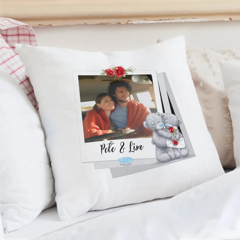 Personalised Me To You Valentines Photo Upload Cushion Cover