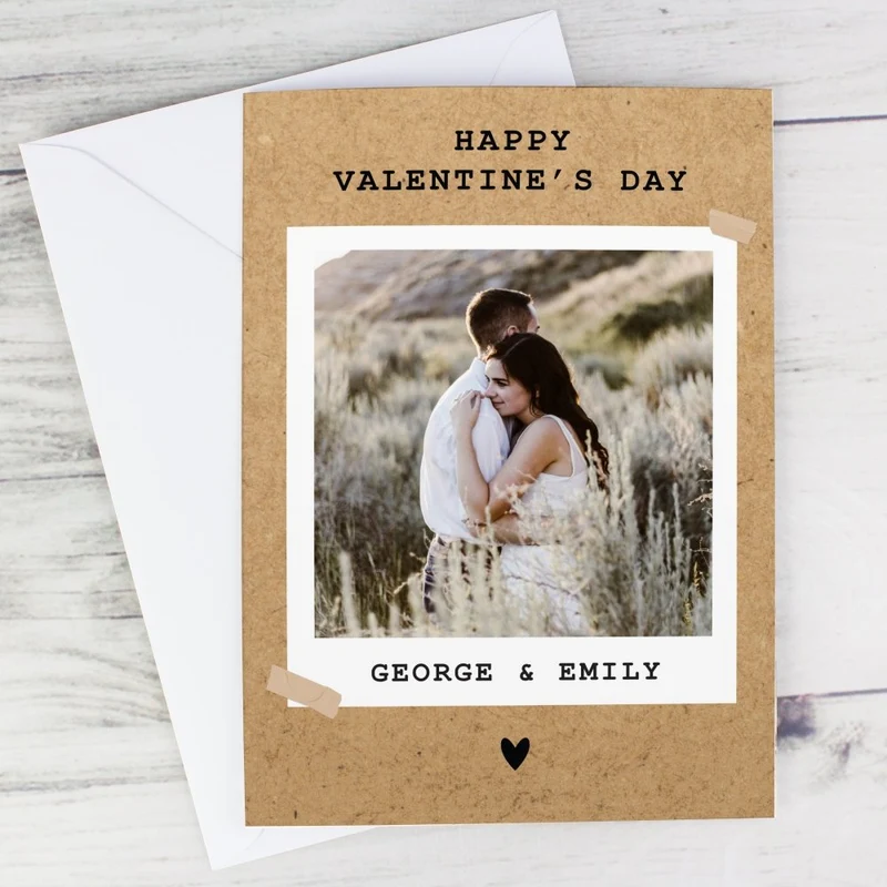Personalised Polaroid Photo Upload Greeting Card