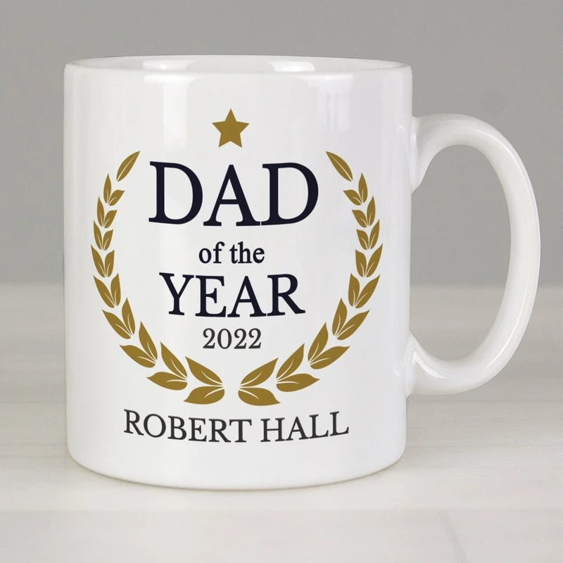 Personalised Dad Of The Year Mug