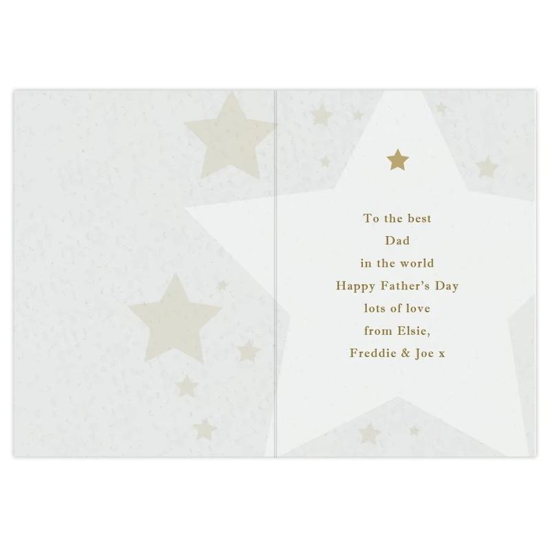 Personalised Number 1 Medal Card