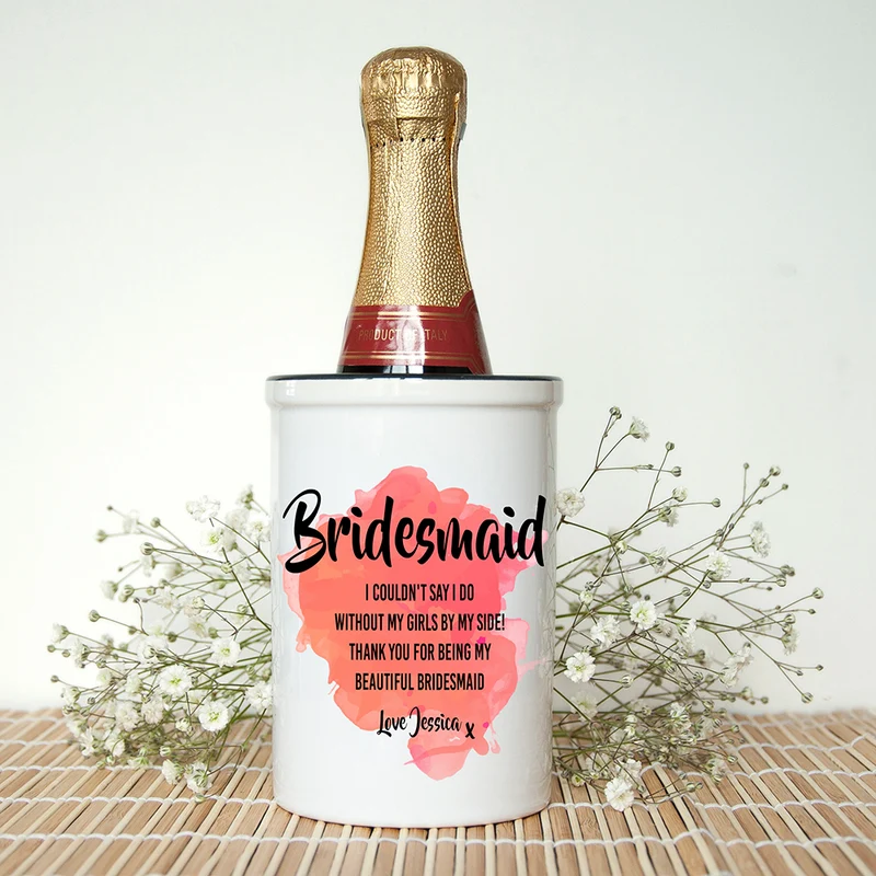 Personalised Personalised Bridesmaid Miniature Champagne Bucket