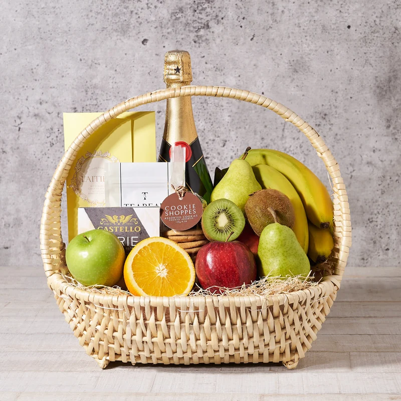 Garden Champagne Shop Basket