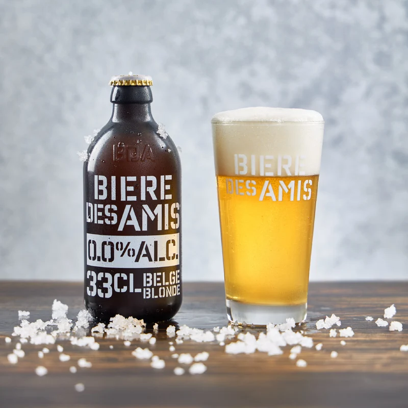 Bière des Amis Blonde 0.0% Non-Alcoholic Beer, Belgium - 12 X 330ML