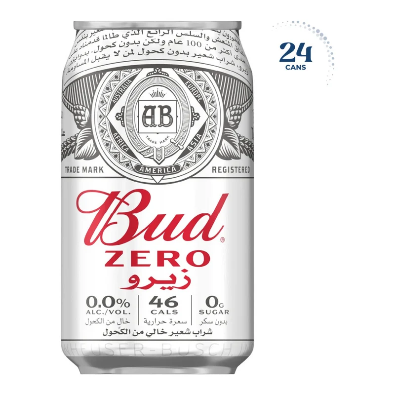 Bud Zero Can, Belgium - 24 X 330ML