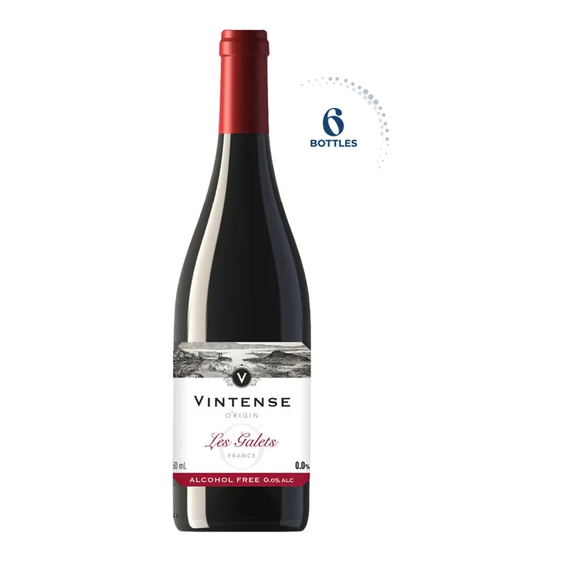 Vintense Origin Les Galets Non-Alcoholic Wine, Belgium - 6 X 750ML