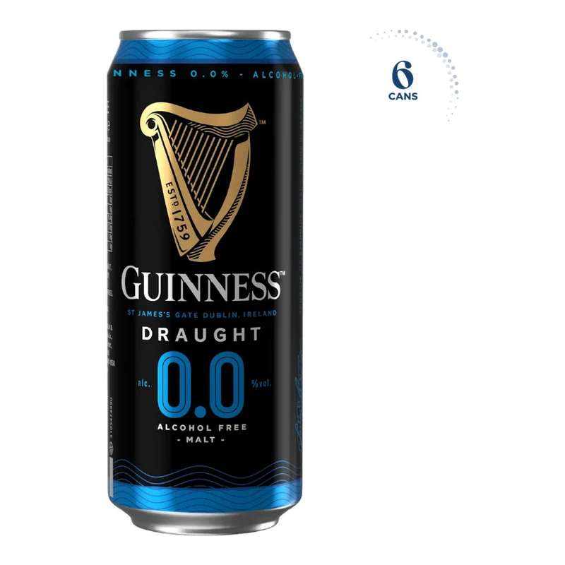 Guinness Draught 0.0%, Ireland - 1 X 440ML