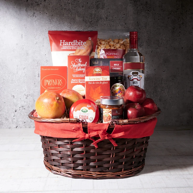 New Scarborough Gift Basket with Liquor