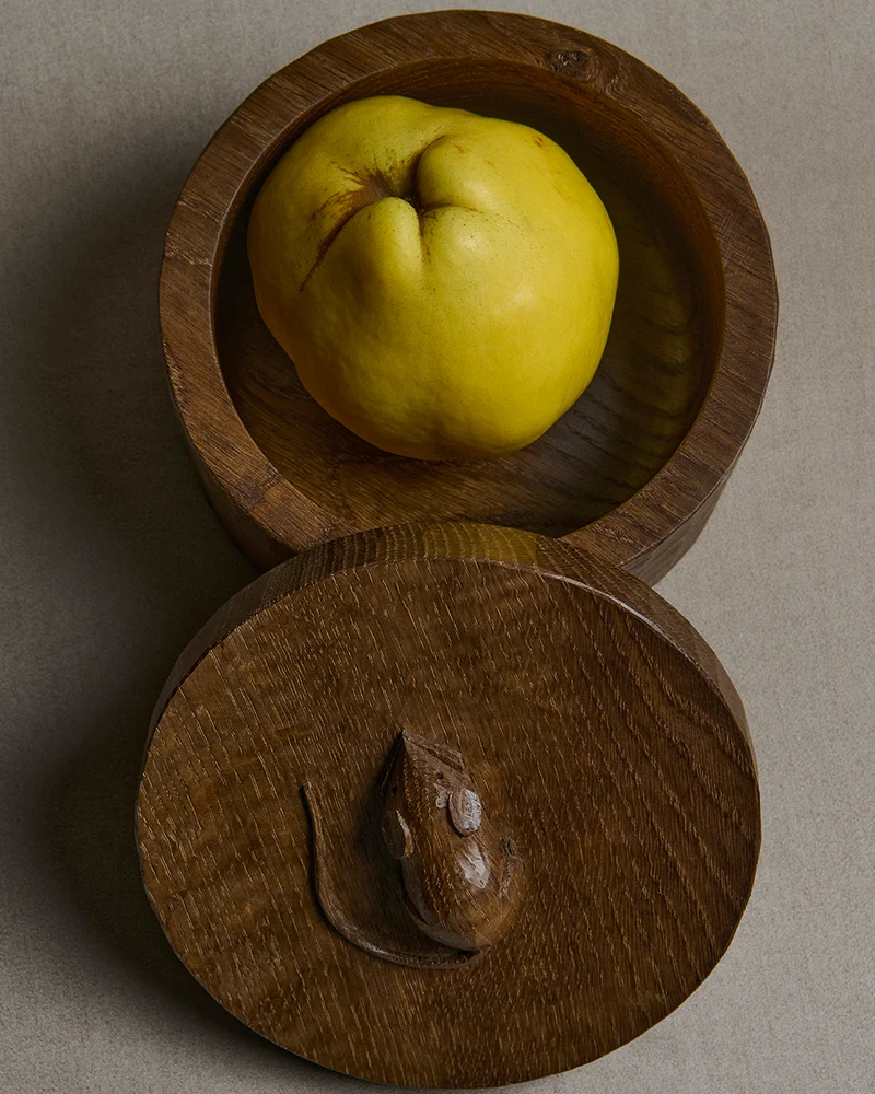 JW ANDERSON X MOUSEMAN WOODEN TRINKET BOX IN BROWN