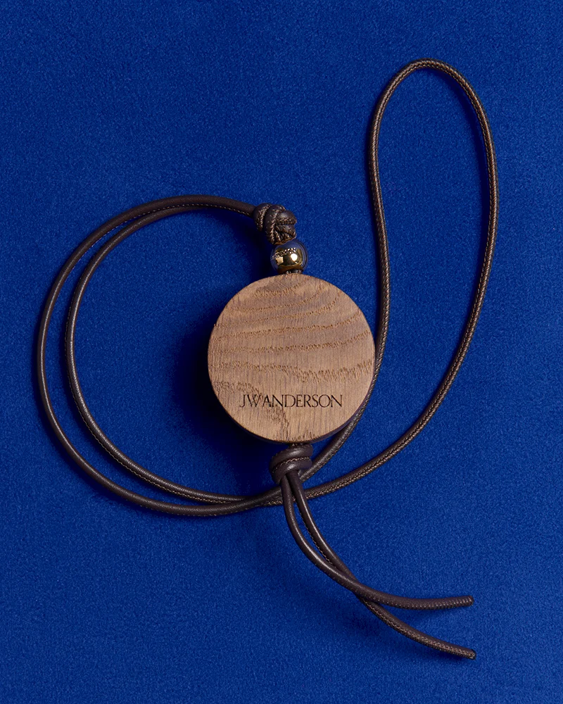 JW ANDERSON X MOUSEMAN WOODEN NECKLACE IN BROWN